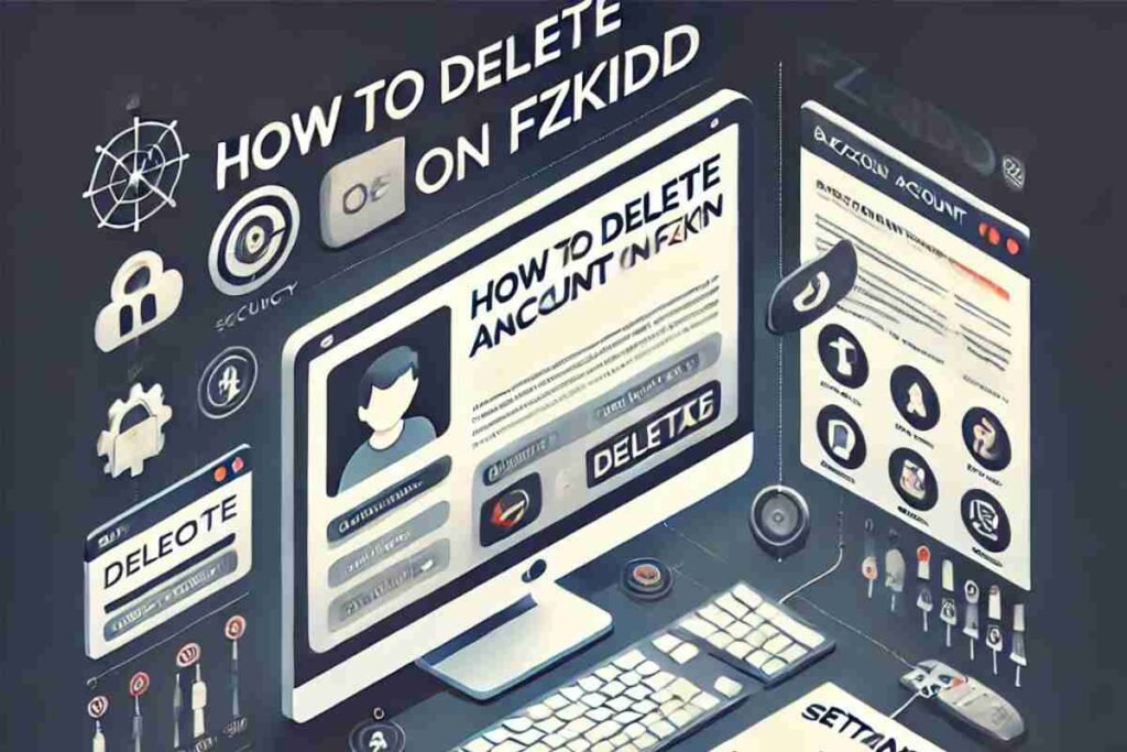 How to delete an account on Fzkidd