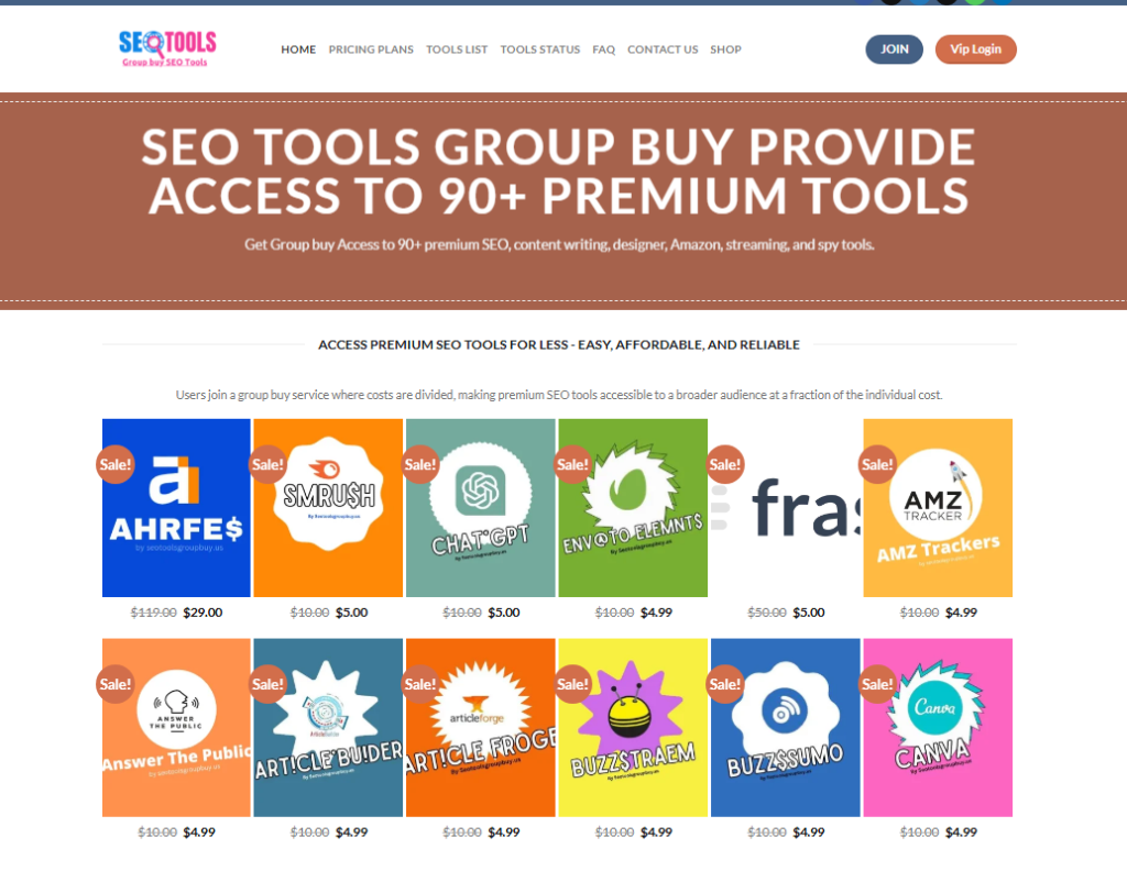 Group Buy SEO Tools